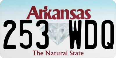 AR license plate 253WDQ