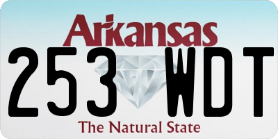 AR license plate 253WDT