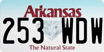 AR license plate 253WDW