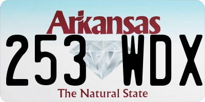 AR license plate 253WDX