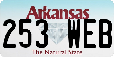 AR license plate 253WEB
