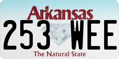 AR license plate 253WEE