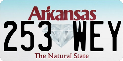 AR license plate 253WEY