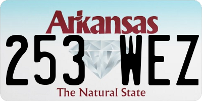 AR license plate 253WEZ