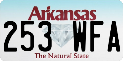 AR license plate 253WFA
