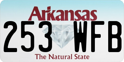 AR license plate 253WFB