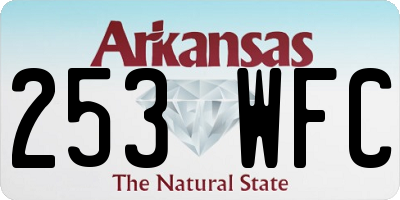 AR license plate 253WFC