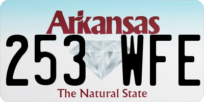 AR license plate 253WFE