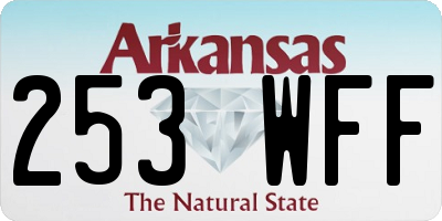 AR license plate 253WFF
