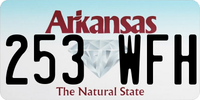 AR license plate 253WFH