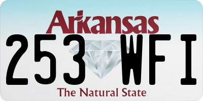 AR license plate 253WFI