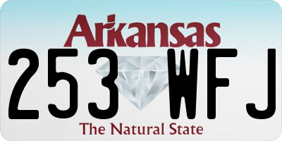 AR license plate 253WFJ