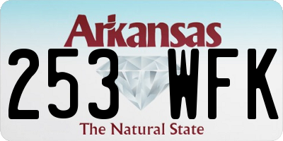 AR license plate 253WFK