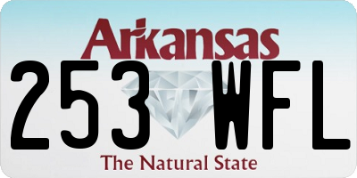 AR license plate 253WFL