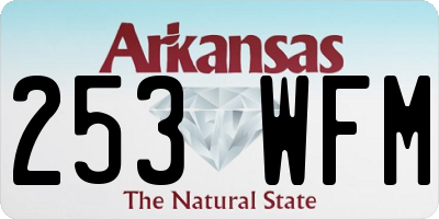 AR license plate 253WFM