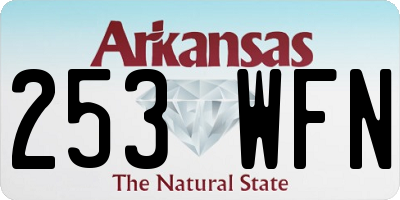 AR license plate 253WFN