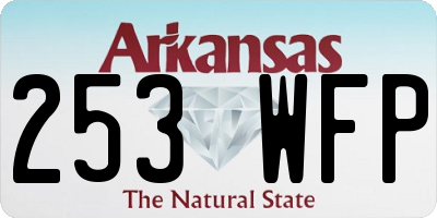 AR license plate 253WFP