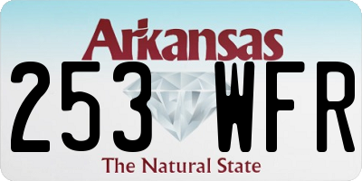 AR license plate 253WFR