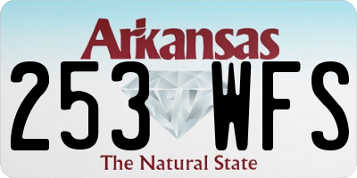 AR license plate 253WFS