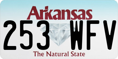AR license plate 253WFV