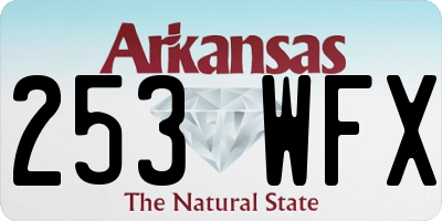 AR license plate 253WFX