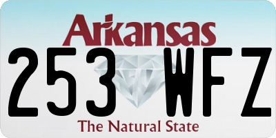 AR license plate 253WFZ