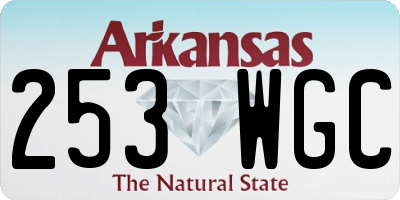 AR license plate 253WGC