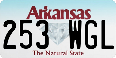 AR license plate 253WGL