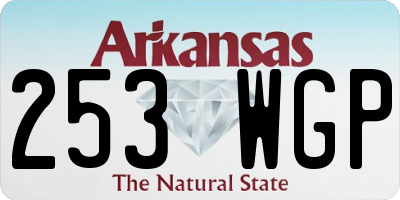 AR license plate 253WGP