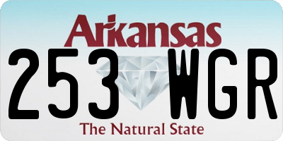 AR license plate 253WGR