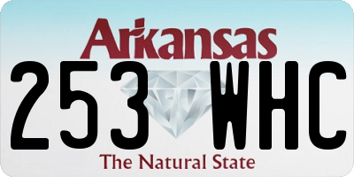AR license plate 253WHC