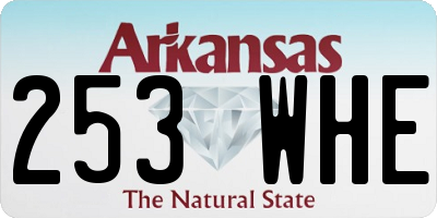 AR license plate 253WHE