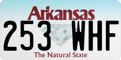 AR license plate 253WHF