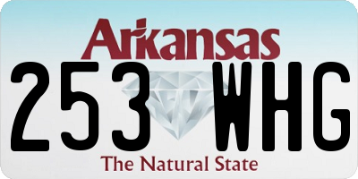 AR license plate 253WHG