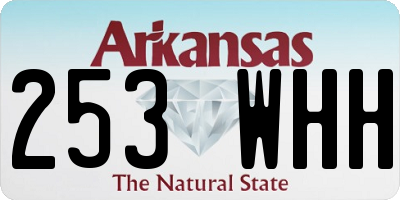 AR license plate 253WHH