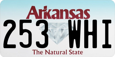 AR license plate 253WHI