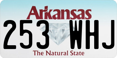AR license plate 253WHJ