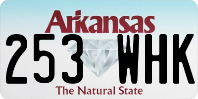 AR license plate 253WHK