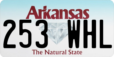 AR license plate 253WHL