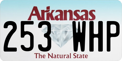 AR license plate 253WHP