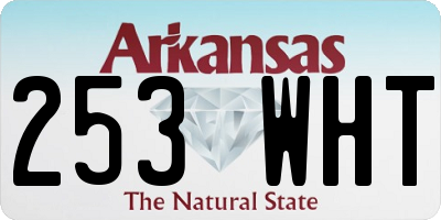 AR license plate 253WHT