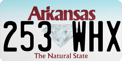 AR license plate 253WHX
