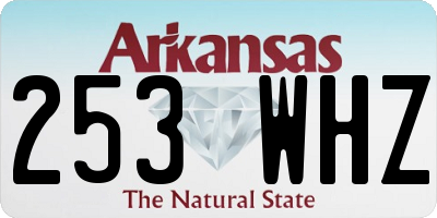 AR license plate 253WHZ