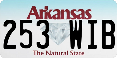 AR license plate 253WIB