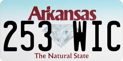 AR license plate 253WIC
