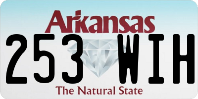 AR license plate 253WIH