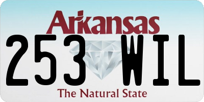 AR license plate 253WIL