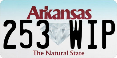 AR license plate 253WIP