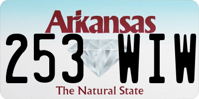 AR license plate 253WIW