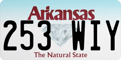 AR license plate 253WIY